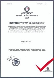 certificat 2021
